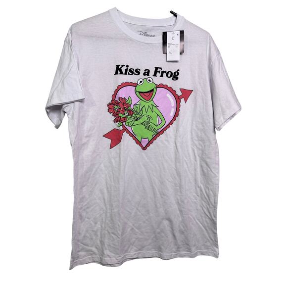 NWT Disney "Kiss a Frog" Kermit Shirt - Picture 1 of 2